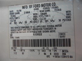 2009 Ford Ranger XL White Standard Cab 2.3L MT #F23195